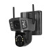 IP PTZ-відеокамера 3Mp+3Mp з 4G та сонячною панеллю VLC-9230IG/2C3S для автономного відеоспостереження з PIR-датчиком і акумулятором