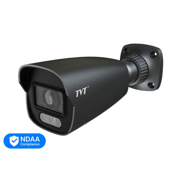 IP камера 6Mp TVT TD-9462S4-C з мікрофоном для відеоспостереження, ІЧ і LED підсвічуванням, фіксований об'єктив f=2.8mm, кути огляду 104°/55°, IP67 IP камера 6Mp TVT TD-9462S4-C з мікрофоном для відеоспостереження, ІЧ і LED підсвічуванням, фіксований об'єктив f=2.8mm, кути огляду 104°/55°, IP67