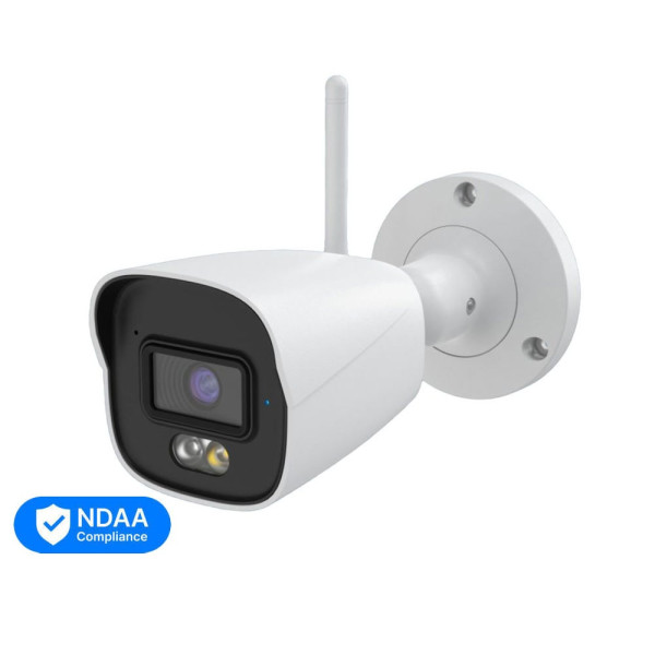 IP камера 5Mp TVT TD-9451S4-C(D/WP/AW2) White з WiFi 6 для відеоспостереження, фіксований об'єктив 2.8 мм, ІЧ+LED підсвічування, вбудований мікрофон, IP67 IP камера 5Mp TVT TD-9451S4-C(D/WP/AW2) White з WiFi 6 для відеоспостереження, фіксований об'єктив 2.8 мм, ІЧ+LED підсвічування, вбудований мікрофон, IP67