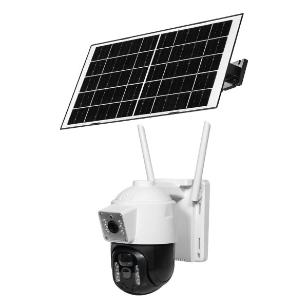 IP PTZ-відеокамера 3Mp+3Mp Light Vision VLC-9530WIA/2C для зовнішнього відеоспостереження з WiFi та сонячною панеллю, акумулятор 8000 мА·год, ІЧ та LED-підсвічування IP PTZ-відеокамера 3Mp+3Mp Light Vision VLC-9530WIA/2C для зовнішнього відеоспостереження з WiFi та сонячною панеллю, акумулятор 8000 мА·год, ІЧ та LED-підсвічування