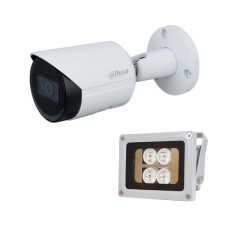 IP-відеокамера 2 Мп DH-IPC-HFW2230SP-S-S2 (2.8 мм) з ІЧ-прожектором Lightwell LW4-40IR60-12 для вуличного відеоспостереження до 40 м