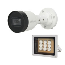 Комплект IP-видеокамера 4 Мп Dahua DH-IPC-HFW1431S1P-S4 (2.8мм) и ИК-прожектор Lightwell LW9-100IR45-220 для системы видеонаблюдения Комплект IP-видеокамера 4 Мп Dahua DH-IPC-HFW1431S1P-S4 (2.8мм) и ИК-прожектор Lightwell LW9-100IR45-220 для системы видеонаблюдения