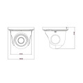 AHD-відеокамера 4Mp TD-7544AE (D/IR1) f=3.6mm для вуличного відеоспостереження з ІЧ-підсвічуванням до 20 м та ступенем захисту IP66