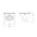 AHD-відеокамера 4Mp TD-7544AE (D/IR1) f=3.6mm для вуличного відеоспостереження з ІЧ-підсвічуванням до 20 м та ступенем захисту IP66