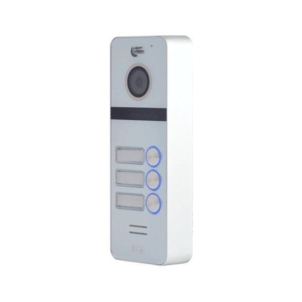 Видеопанель для домофона TOKYO FHD (3RF) WHITE Light Vision с разрешением 2 Мп, углом обзора 110° и поддержкой 200 карт Mifare Видеопанель для домофона TOKYO FHD (3RF) WHITE Light Vision с разрешением 2 Мп, углом обзора 110° и поддержкой 200 карт Mifare
