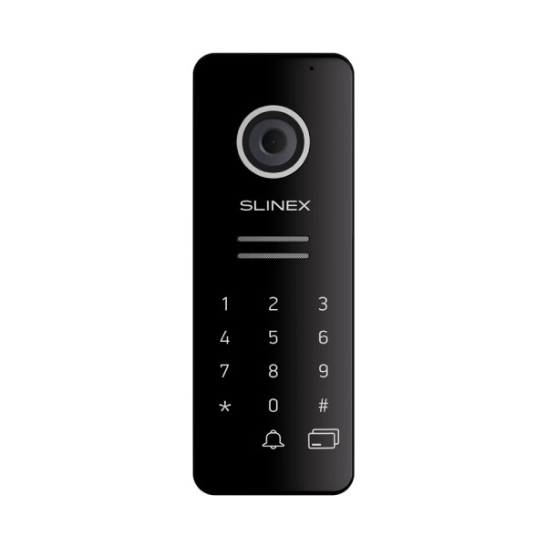 Виклична панель 2 Мп Slinex ML-30CRHD для домофону зі зчитувачем карт Mifare та кодовою клавіатурою, чорна Виклична панель 2 Мп Slinex ML-30CRHD для домофону зі зчитувачем карт Mifare та кодовою клавіатурою, чорна