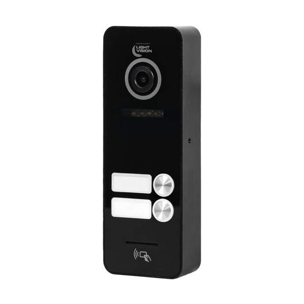Відеопанель для домофону TOKYO FHD (2RF) BLACK Light Vision з камерою 2 Мп, IR підсвічуванням, зчитувачем Mifare, накладним монтажем та класом захисту IP66 Відеопанель для домофону TOKYO FHD (2RF) BLACK Light Vision з камерою 2 Мп, IR підсвічуванням, зчитувачем Mifare, накладним монтажем та класом захисту IP66