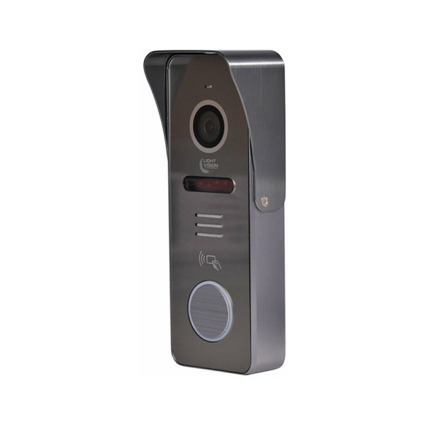 Відеопанель з відеозв'язком Light Vision RIO FHD(RF) Grey для домофону з Mifare зчитувачем, 2 Мп камера, ІЧ-підсвічування, IP66, накладний монтаж Відеопанель з відеозв'язком Light Vision RIO FHD(RF) Grey для домофону з Mifare зчитувачем, 2 Мп камера, ІЧ-підсвічування, IP66, накладний монтаж