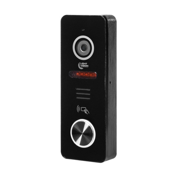 Видеопанель Light Vision RIO FHD Black со считывателем Mifare для домофона, камеру 2 Мп, угол обзора 110°, ИК-подсветка, IP66, монтаж накладной Видеопанель Light Vision RIO FHD Black со считывателем Mifare для домофона, камеру 2 Мп, угол обзора 110°, ИК-подсветка, IP66, монтаж накладной