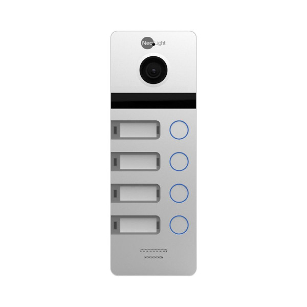 Відеопанель 2 Мп NeoLight MEGA/4 FHD Silver на 4 абоненти Відеопанель 2 Мп NeoLight MEGA/4 FHD Silver на 4 абоненти
