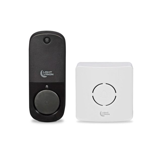 Дверной WiFi звонок с ИК-датчиком движения Light Vision VLC-DR10T для видеонаблюдения и безопасности с дальностью до 80 м и защитой IP45 Дверной WiFi звонок с ИК-датчиком движения Light Vision VLC-DR10T для видеонаблюдения и безопасности с дальностью до 80 м и защитой IP45