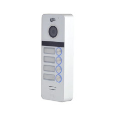Відеопанель для домофону TOKYO FHD (4RF) WHITE Light Vision, 2 Мп, 110° кут огляду, зчитувач Mifare на 200 карт, ІЧ-підсвічування до 5 м, металевий корпус IP66