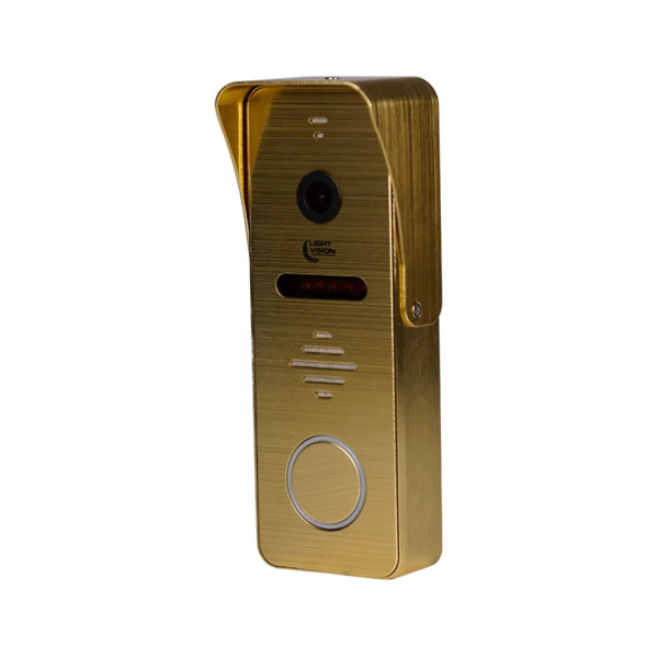 Видеопанель 2Mp Light Vision RIO FHD Gold для домофона с ИК-подсветкой, углом обзора 110°, металлическим корпусом IP66 и температурной устойчивостью -40°C~+60°C Видеопанель 2Mp Light Vision RIO FHD Gold для домофона с ИК-подсветкой, углом обзора 110°, металлическим корпусом IP66 и температурной устойчивостью -40°C~+60°C
