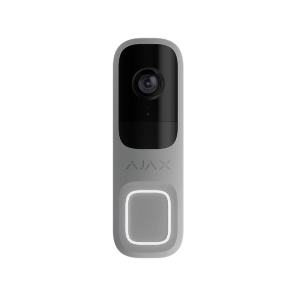 Відеодзвінок Ajax DoorBell grey з вбудованим штучним інтелектом, ИК‑сенсором и управлением в приложениях Відеодзвінок Ajax DoorBell grey з вбудованим штучним інтелектом, ИК‑сенсором и управлением в приложениях