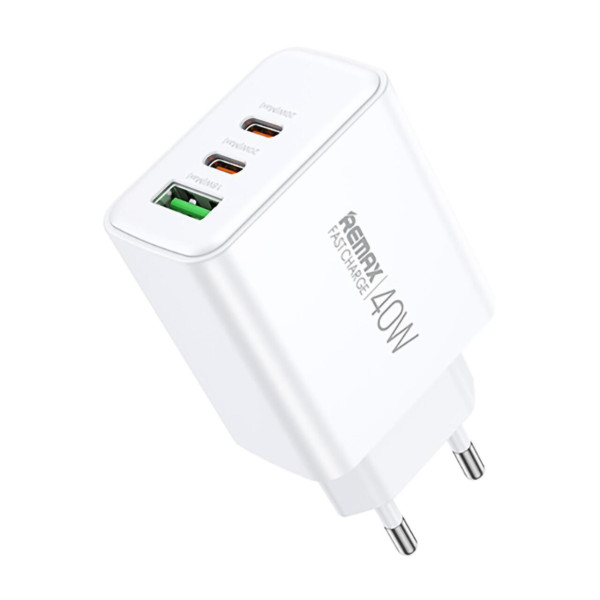 Зарядний пристрій Remax Kiddy 3 порти, USB + Type-C*2 40W (RP-U123) Зарядний пристрій Remax Kiddy 3 порти, USB + Type-C*2 40W (RP-U123)