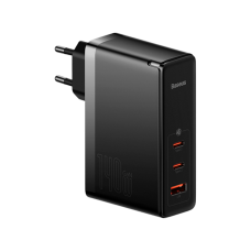 Мережевий зарядний пристрій GaN5 Pro 140W 3 порта USB Type-C для швидкої зарядки гаджетів чорний CCGP100201