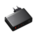 Мережевий зарядний пристрій GaN5 Pro 140W 3 порта USB Type-C для швидкої зарядки гаджетів чорний CCGP100201