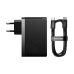 Мережевий зарядний пристрій GaN5 Pro 140W 3 порта USB Type-C для швидкої зарядки гаджетів чорний CCGP100201
