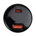 Зарядка в прикурювач LP 100W Type-C+USB (QC4/PD3.0/PPS) WCH01 Зарядка в прикурювач LP 100W Type-C+USB (QC4/PD3.0/PPS) WCH01