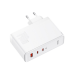 Мережевий зарядний пристрій GaN5 Pro 3 порта 140W для швидкої зарядки USB-A та Type-C, белий (CCGP100202)
