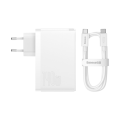 Сетевое зарядное устройство 140W GaN5 Pro с 3 портами USB и Type-C для быстрой зарядки устройств, белый, CCGP100202 Сетевое зарядное устройство 140W GaN5 Pro с 3 портами USB и Type-C для быстрой зарядки устройств, белый, CCGP100202
