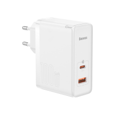 Мережевий зарядний пристрій GaN5 Pro 100W 2 порта USB Type-C для швидкої зарядки гаджетів, адаптер з захистом від перевантаження