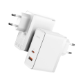 Сетевое зарядное устройство 100W GaN5 Pro с 2 портами USB и Type-C для быстрой зарядки любых устройств, белое, модель CCGP090202 Сетевое зарядное устройство 100W GaN5 Pro с 2 портами USB и Type-C для быстрой зарядки любых устройств, белое, модель CCGP090202