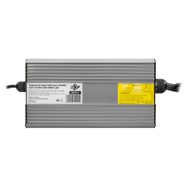 Зарядний пристрій для акумуляторів LiFePO4 3.2V (3.65V) 30A-96W-LED для швидкого та безпечного заряджання літій-залізо-фосфатних батарей Зарядний пристрій для акумуляторів LiFePO4 3.2V (3.65V) 30A-96W-LED для швидкого та безпечного заряджання літій-залізо-фосфатних батарей