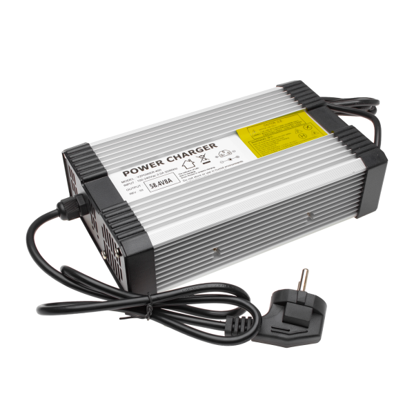 Зарядний пристрій для акумуляторів LiFePO4 48V (58.4V)-8A-384W Зарядний пристрій для акумуляторів LiFePO4 48V (58.4V)-8A-384W