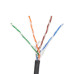 Комплект: UTP 4*2*0.5-CU PE кат.5е (UTP мідь зовнішній) бухта 305м + Гофротруба 220 TM Professional D 32 мм (25 м) чорний + Кліпса для гофри 32 мм (50 шт/уп) чорна