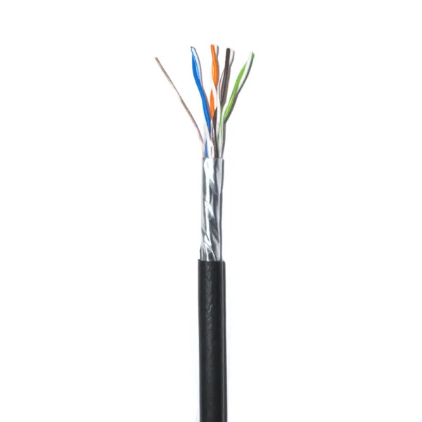 Кабель звита пара GoldMine GM FTP 4*2*0.5-CU PE MP кат.5е (FTP мідь зовнішній з несучим дротом) бухта 305м Кабель звита пара GoldMine GM FTP 4*2*0.5-CU PE MP кат.5е (FTP мідь зовнішній з несучим дротом) бухта 305м