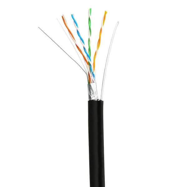 Кабель витая пара ATIS FTP 4*2*0.5-CU PE MT кат.5e (FTP медный внешний с несущим тросом) бухта 305м Кабель витая пара ATIS FTP 4*2*0.5-CU PE MT кат.5e (FTP медный внешний с несущим тросом) бухта 305м